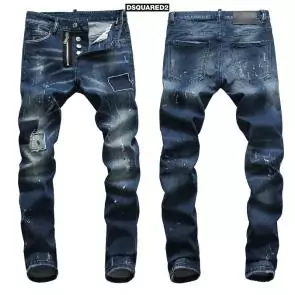 dsquared2 brand new hommess slim jeans patch du quatuor